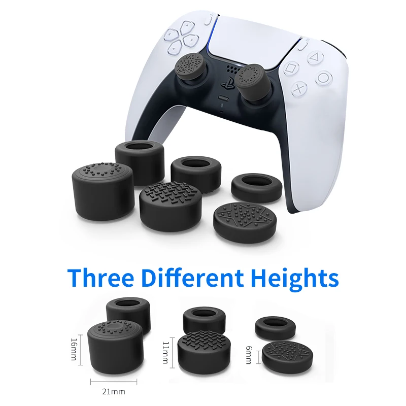 Silicone Thumb Stick Grip Cap for PS5 PS3 PS4 Xbox 360 Switch Pro Controller High Cover Joystick Thumbstick Grip Accessory.