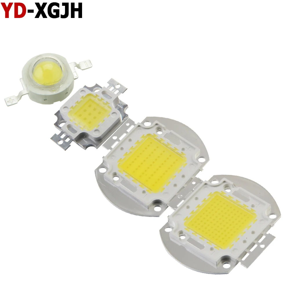 High Power LED Chip Matrix 1W 3W 5W 10W 20W 30W 50W100Watt Cool Natural White Red Green Blue Yellow SMD DIY COB Light Lamp Beads