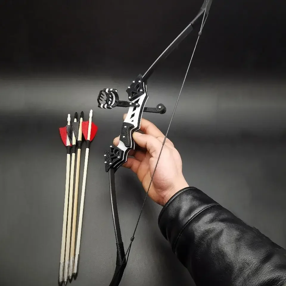 Small Reverse bow Mini bow with 4 Arrow 18 pounds detachable decompression toy archery supplies