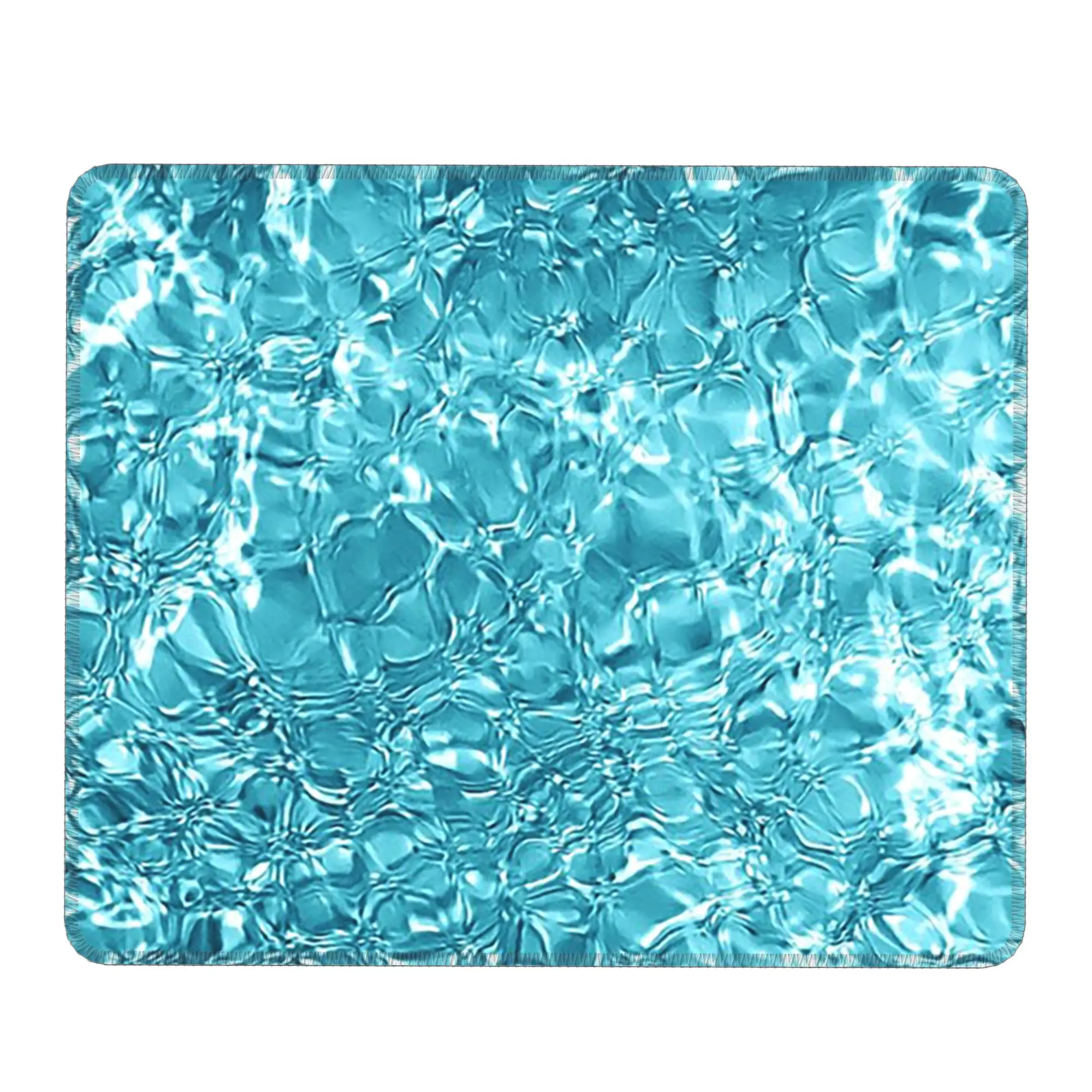 Crystal Blue Water Ripple Pattern Mouse Pad Computer Keyboard Mouse Mat Gaming PC Laptop Desk Mat Office Table Mats
