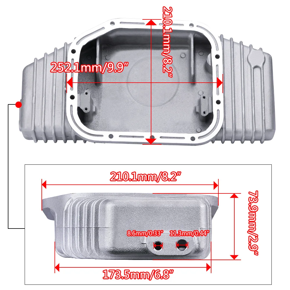 PQY - FOR S13 S14 S15 SR20DET SR20 180SX 200SX 240SX SILVIA SIL 80 TURBO ALUMINUM OIL PAN  (Fits: Nissan) PQY-OP49