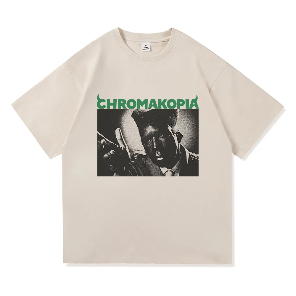 2024 Album Chromakopia T Shirt Tyler The Creator Men Clothing Harajuku T Shirts Vintage Unisex High Quality Clothes Cotton Tops