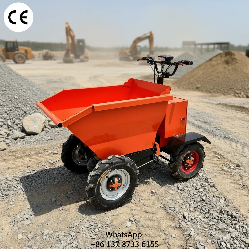 Hot-Agricultural Four-Wheeled Electric Trolleys Truck Construction Machinery With 1 Year Warranty