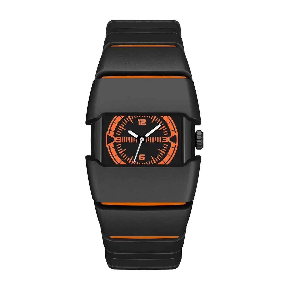Black Warrior Millennium-style Retro Y2K-inspired Eco-Friendly Fashion Plastic Quartz Watches