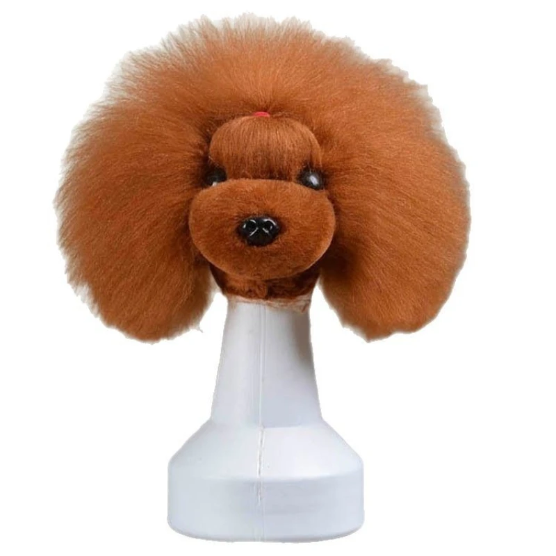 Pet Grooming Practice Head Hair Teddy VIP Bigbear Fake Hair Model Fake Dog Head Hair Fake Back Head Model - Image 2