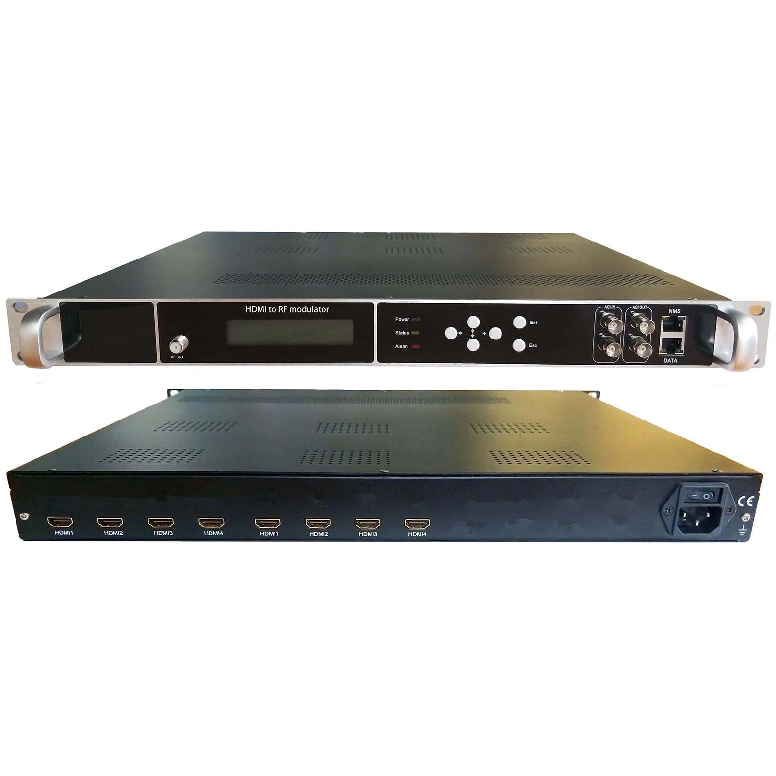 1080P 8 HD to ATSC/ISDB-T/DVB-C/DVB-T encoder modulator Digital TV Headend digital RF modulator