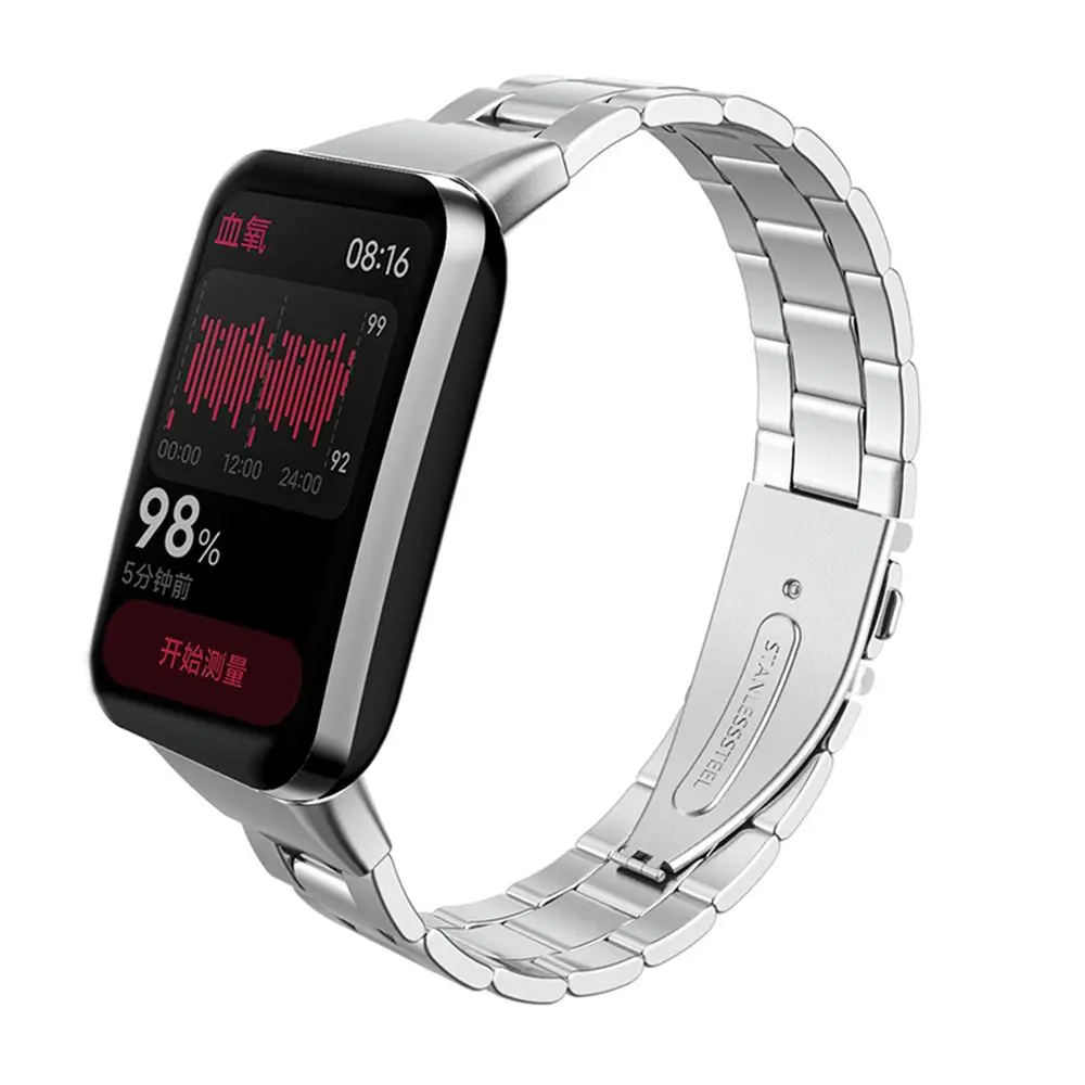 

Wristband Bracelet Watchband Stainless Steel Metal Strap Replacement For Band 7 Pro