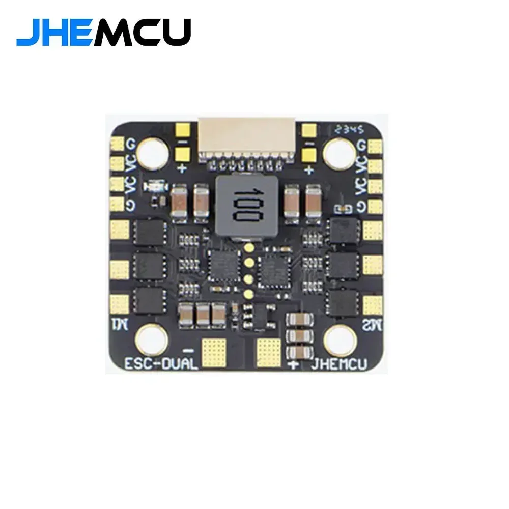 BoMaSJHEMCU WING ESC-DUAL 40A BLHELI_S 2in1 40A ESC Built-in 5V BEC Current Meter 20X20mm 2-6S LiPo For RC Twin Engine Airplane