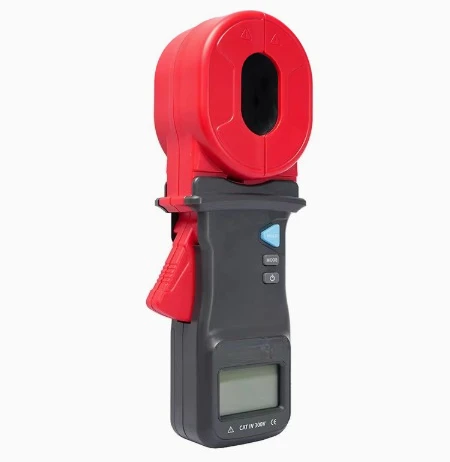 Ground Resistance Tester Clamp Meter 30A Current Measurement Sound and Light Alarm for Electrician Industrial Maintenance