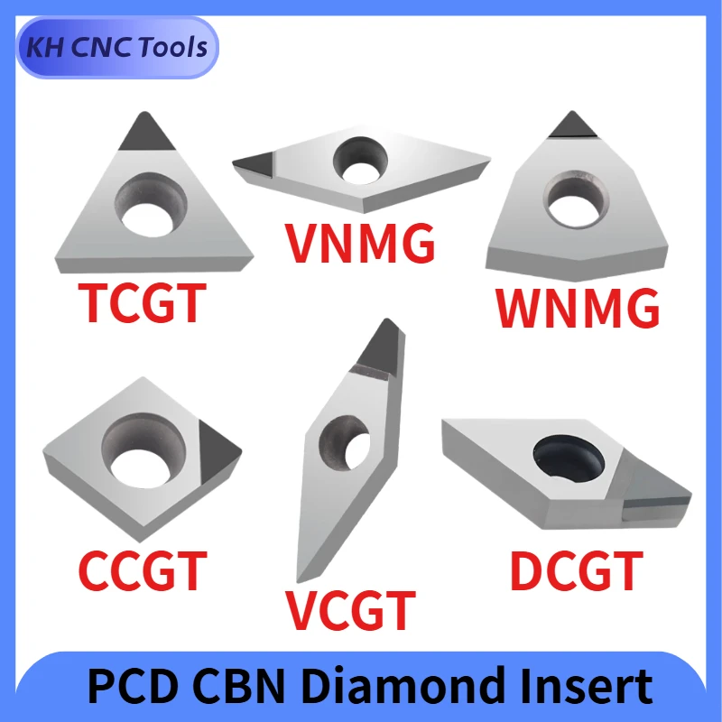 

PCD CBN DIAMOND insert CCGT060204 CCGT09T304 CCGT1204 DCGT11 TCGT110204 TCGT16 WNMG08 VNMG16 VCGT16 R0.2 R0.4 turning insert 04
