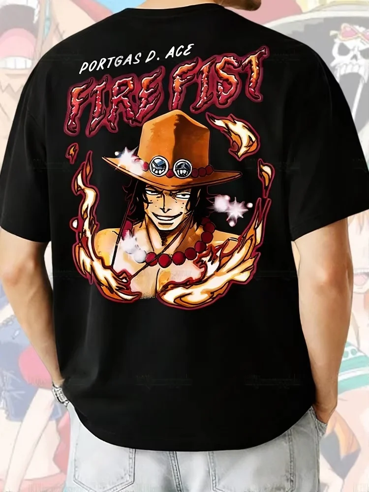 

One Piece Monkey D Luffy Graphic T Shirt Men Women Anime Short Sleeve Tee Streetwear Casual Top 2026 Summer Y2k Cartoon Print