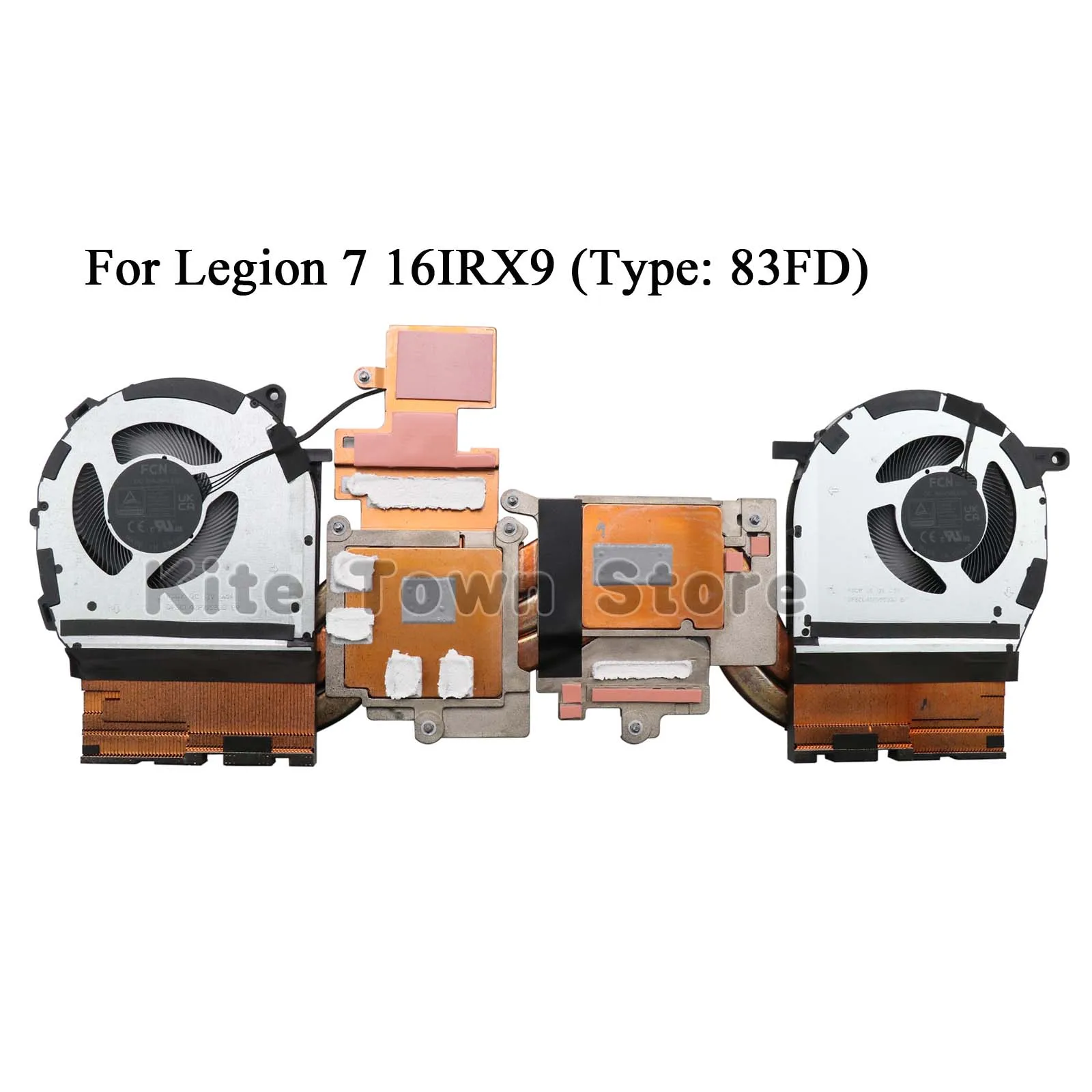 New Genuine CPU+GPU Fan heatsink for Lenovo Legion 7 16IRX9 (Type: 83FD) PN:5H40S21041 5H40S21042 12V 0.6A