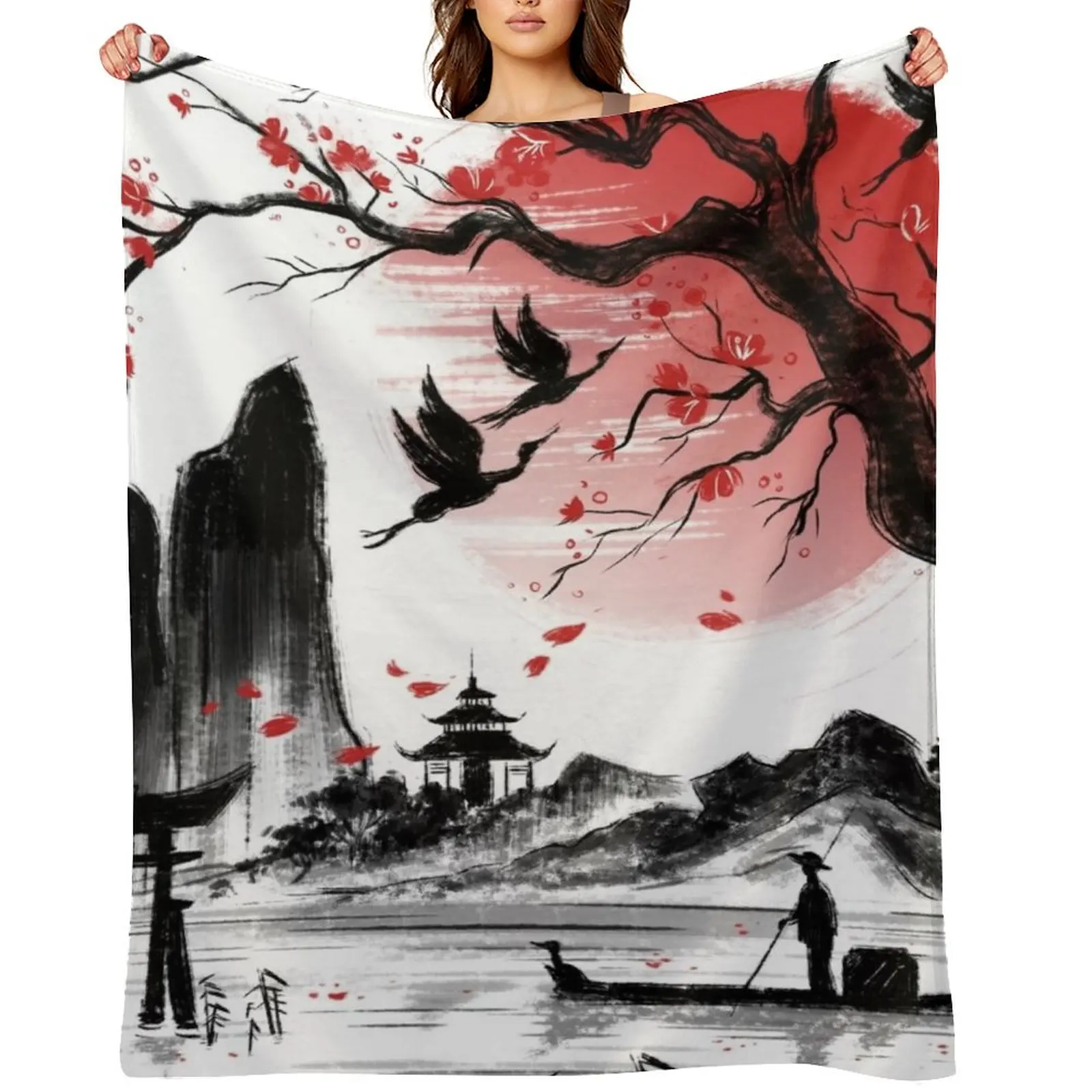 

Japan dream Throw Blanket Soft Beds Blankets For Bed Shaggy Soft Plaid Blankets
