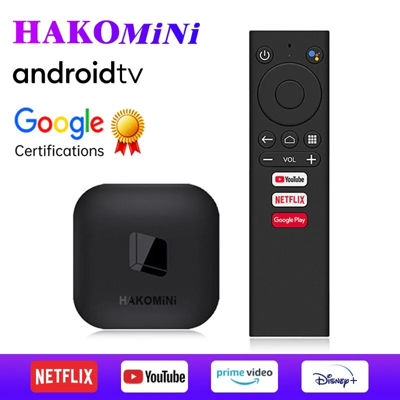 Сертифицированный Amlogic S905y2 Google Tv-prставка Ос Android Wi-fi 4k Youtube Netflix Chromecast Google Assistant Tv Box