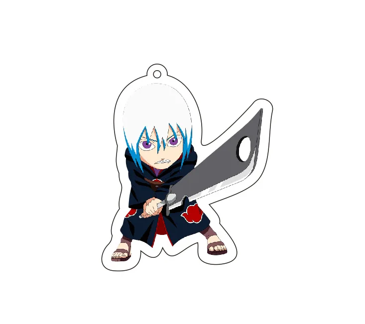 40Style Uzumaki Uchiha Sakura Gaara Obito Itachi Madara Hatake Kakashi Anime Figures Acrylic Keychains Fans Gift