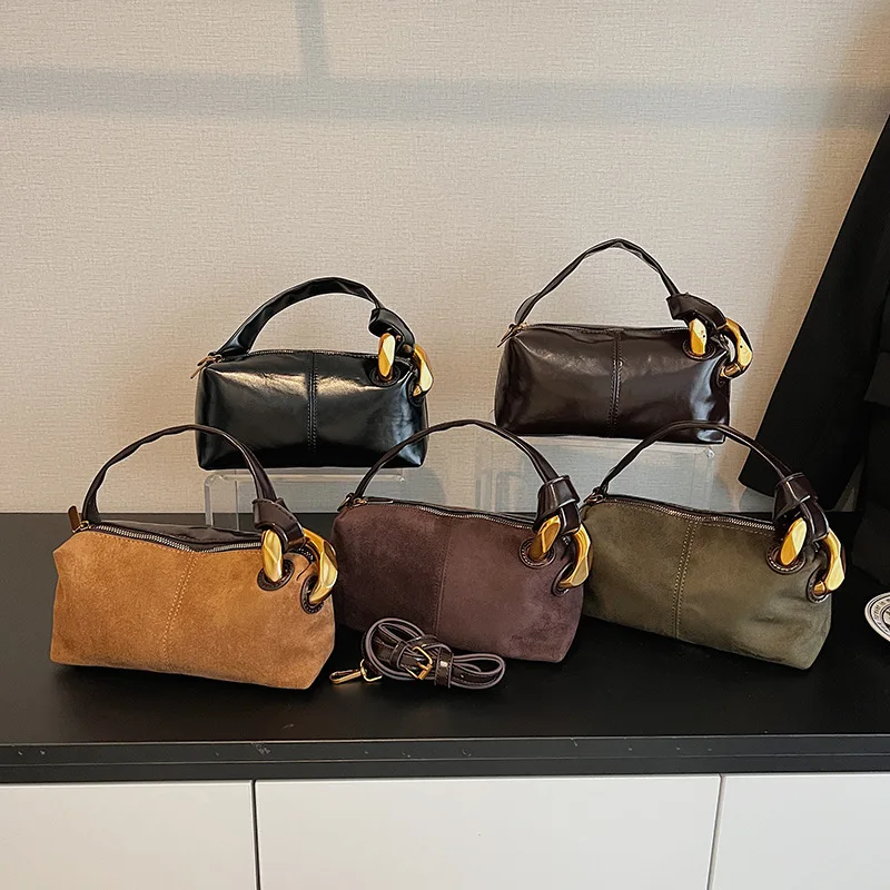 

2025 Matte Leather Crossbody Bag for Women, Vintage Soft Shoulder Purse, Multi-way Small Hobo Bag for Work Commute & Dating