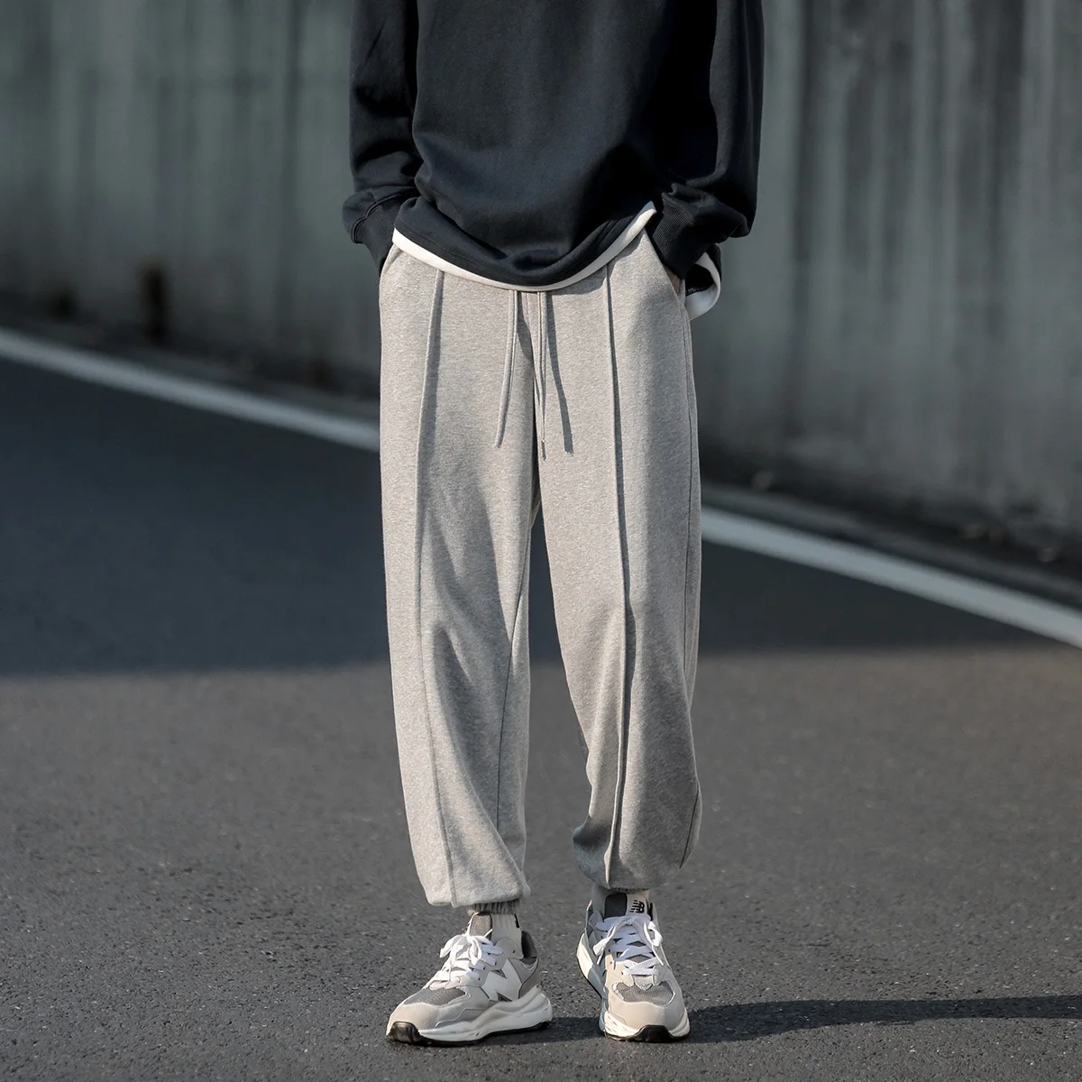 

Мужские спортивные брюки свободного кроя, осенняя новинка, оверсайз, большие размеры, повседневные брюки с манжетами, молодежная мода