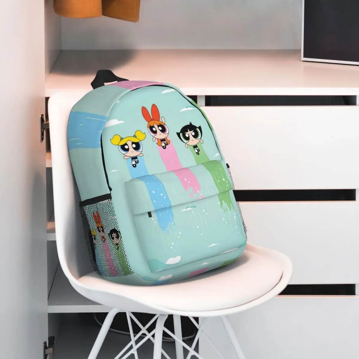 The-Powerpuff-Mädchen für Mädchen Jungen große Kapazität Studenten rucksack leichter wasserdichter Rucksack 15 Zoll