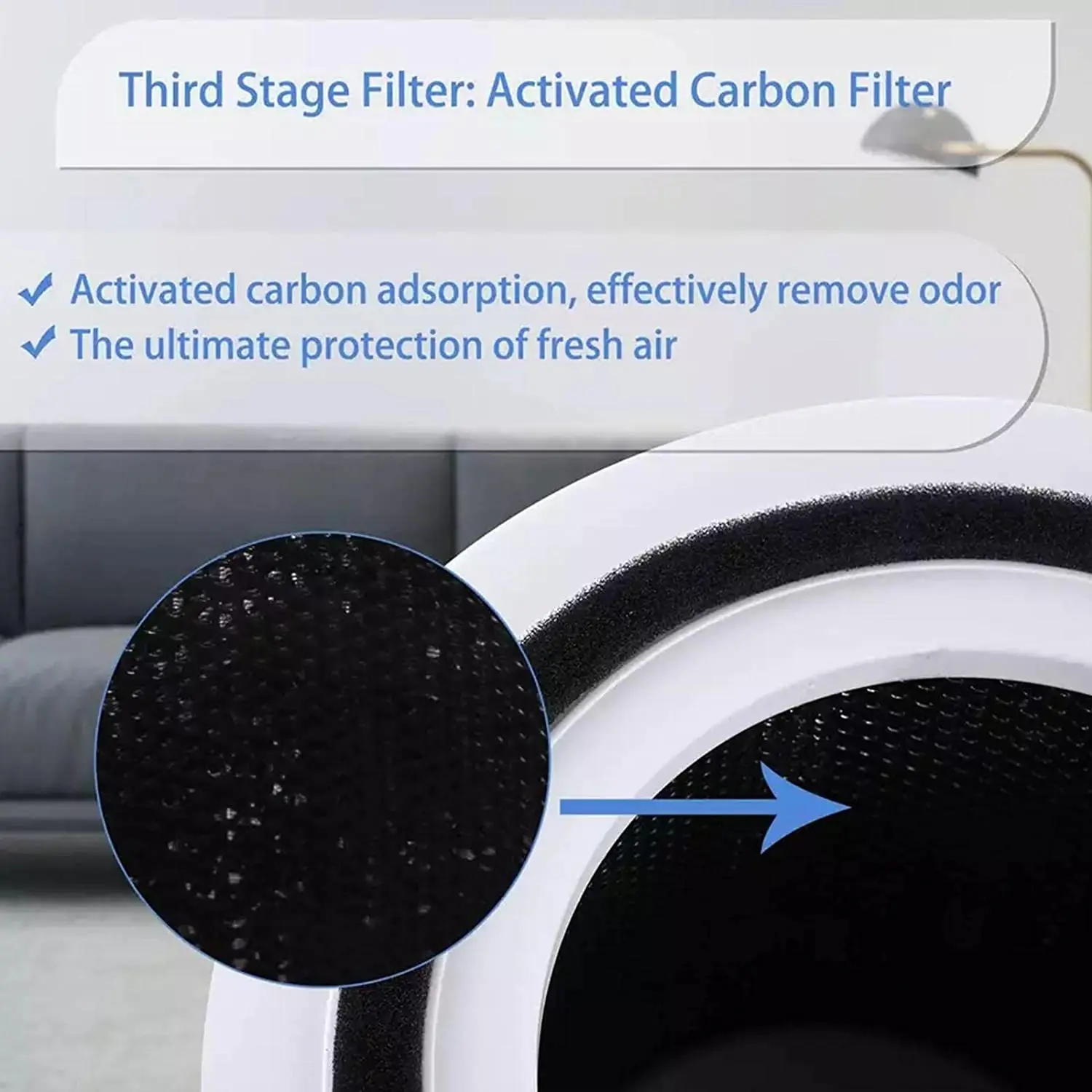 Filtro Hepa PM2.5 para purificador de aire Levoit Core 300, filtro de carbón activado, núcleo 300, para purificador de aire Levoit Core 300