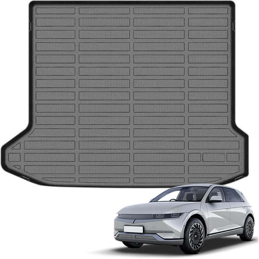 

All Weather Cargo Liner for IONIQ 5 2022 2023 2024 TPE Rubber Trunk Mat with All Season Protection Odorless and AntiSlip Desig