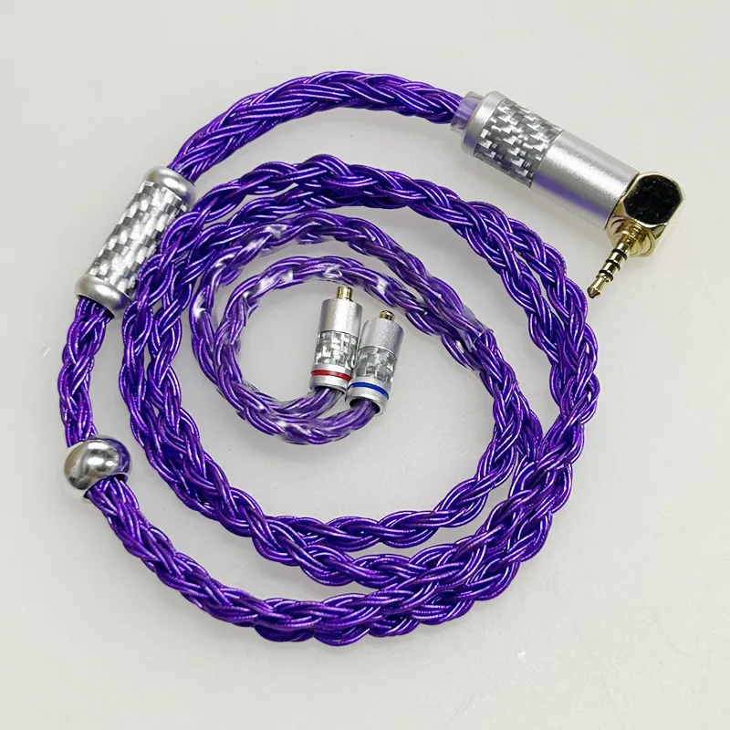 diy short earphone wire 50cm 24share 600core mmcx 0.78 qdc ie80 im50 tf10 A2DC silver plated