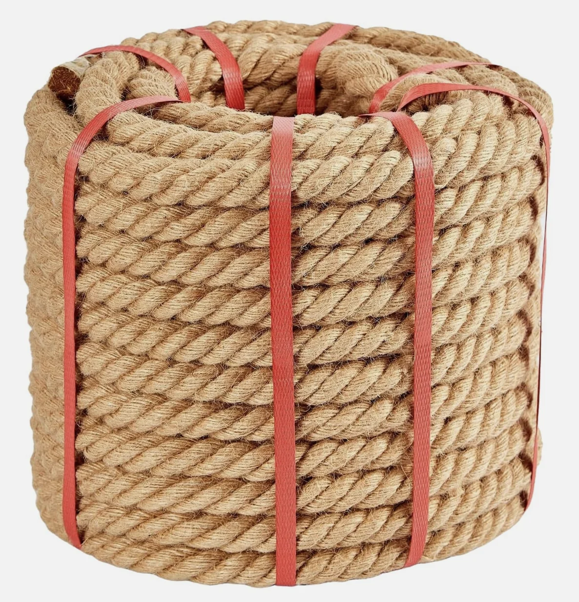 Jute Rope (3/5/10/20/30/50/100M), 4-40mm Thick Natural Hemp Ropes, Heavy Duty Twisted