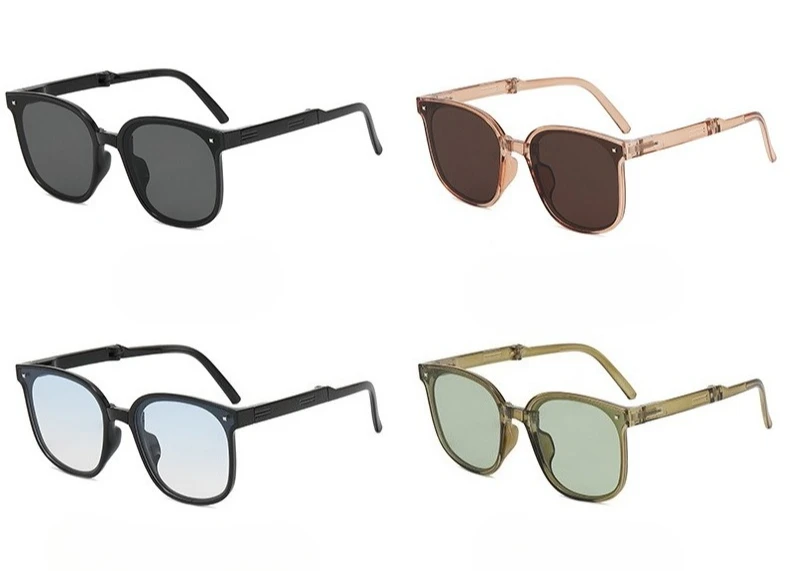 Ins Folding High-grade Sunglasses Summer Oversized Women's Windproof Sun Glasses Outdoor Sports Gift MJ0570