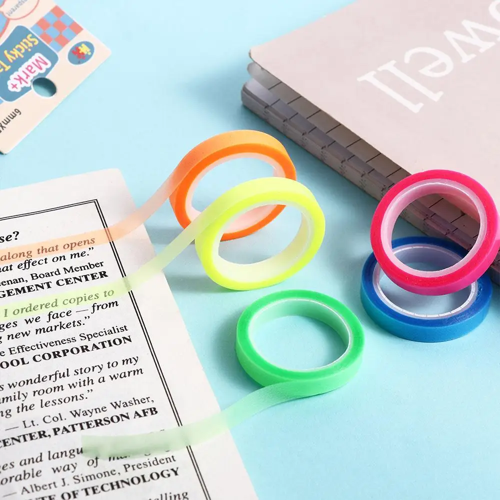 Notes Index Stickers Student Stationery Fluorescent Sticky Tape Label Bookmark Transparent Reading Flags Posted It Sticky Notes