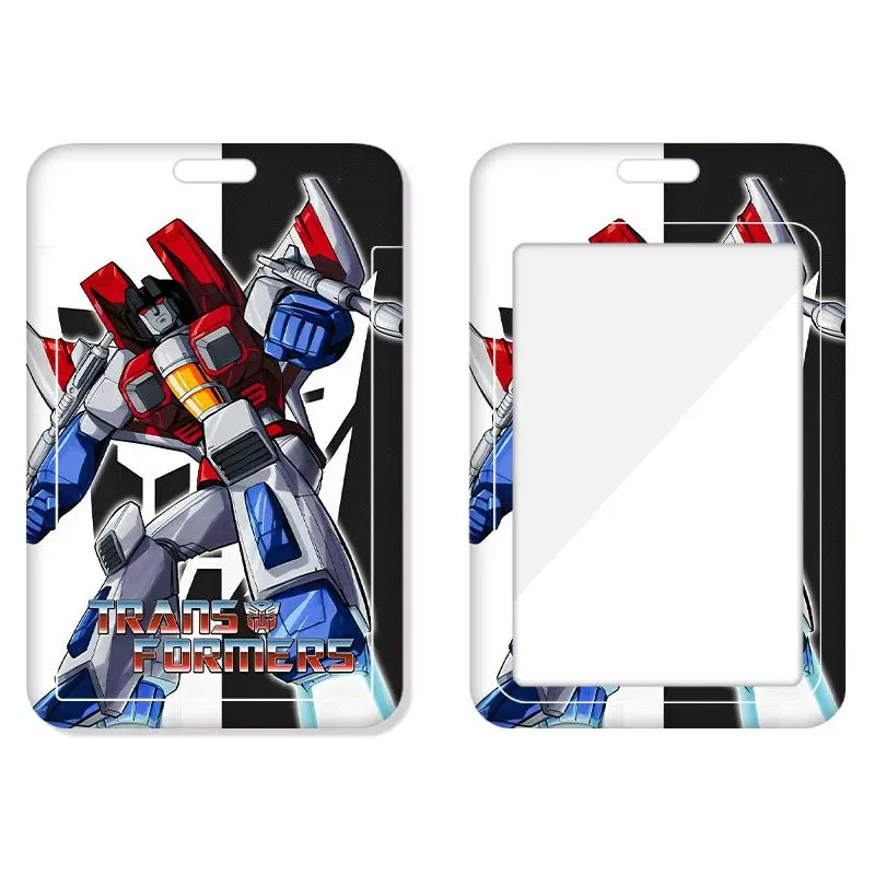 Funda para tarjeta de transformación, tarjeta de comida, tarjetas de autobús para estudiantes, tarjeta de campus, funda para tarjeta de identificación de trabajo, insignia de trabajo, insignia escolar con cordón