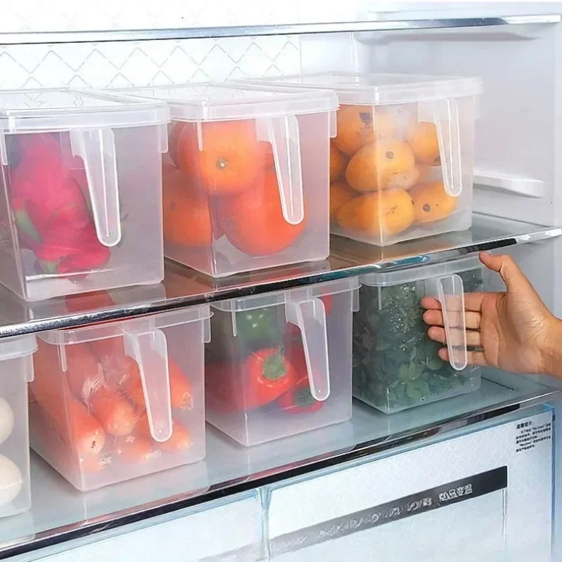 

Kitchen Clear Storage Boxes Food Containers Refrigerator Storage Boxes Sealed Cereals Legumes Storage Home Assortment Organizer
