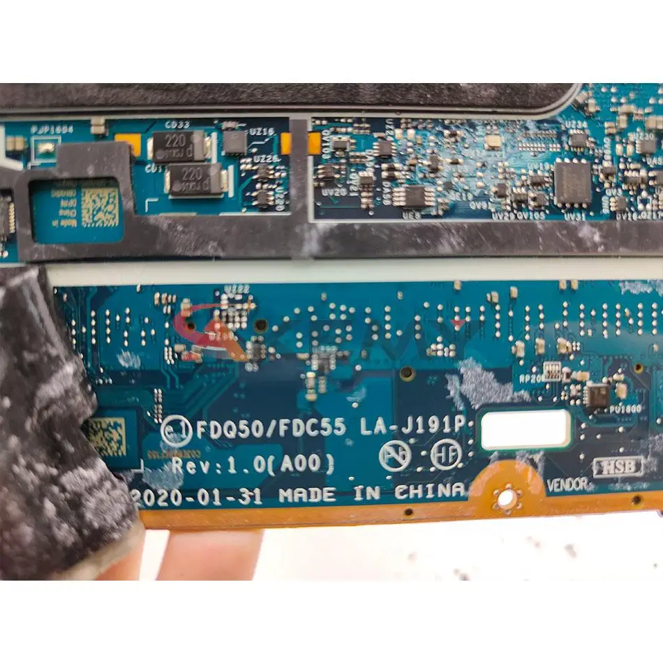 Voor Dell Precision 7550 Moederbord FDX50 W-10885M i7-10750H i7-10850H CN-01CFGW 04JGVR Moederbord XPS 15 9500 LA-J191P