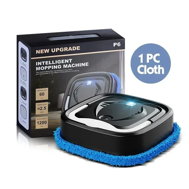 Smart Robot Vacuum Cleaner Dry Wet Sweeping Rotary Floor Mopping Air Humidifying Spray USB Charging Cleaning Robot