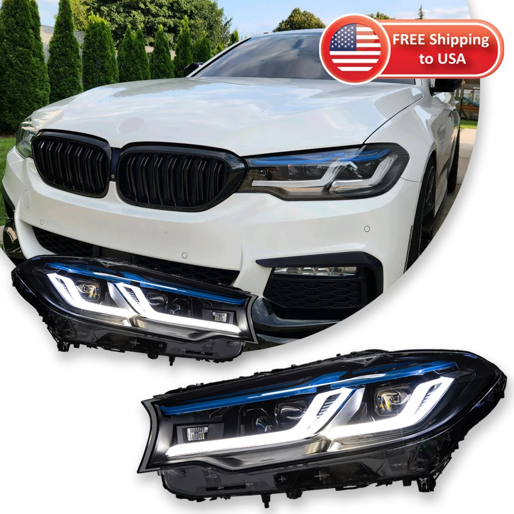 TYPY Car Lights For BMW 5 Series G30 Headlight 2017-2020 LED Projetor head Lamp Daytime Running Light Automotive Accessories