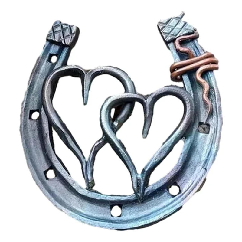 

Cast Horseshoe Wall Decor Good Lucky Horseshoe, Hand Cast Horseshoe With Love Wall Decor 1 Piece