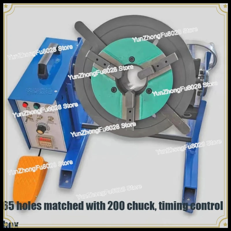 

Processing Center 220V 30KG BWJ 30 Welding Positioner With 200MM Mini Chuck Foot Switch Welding Turntable