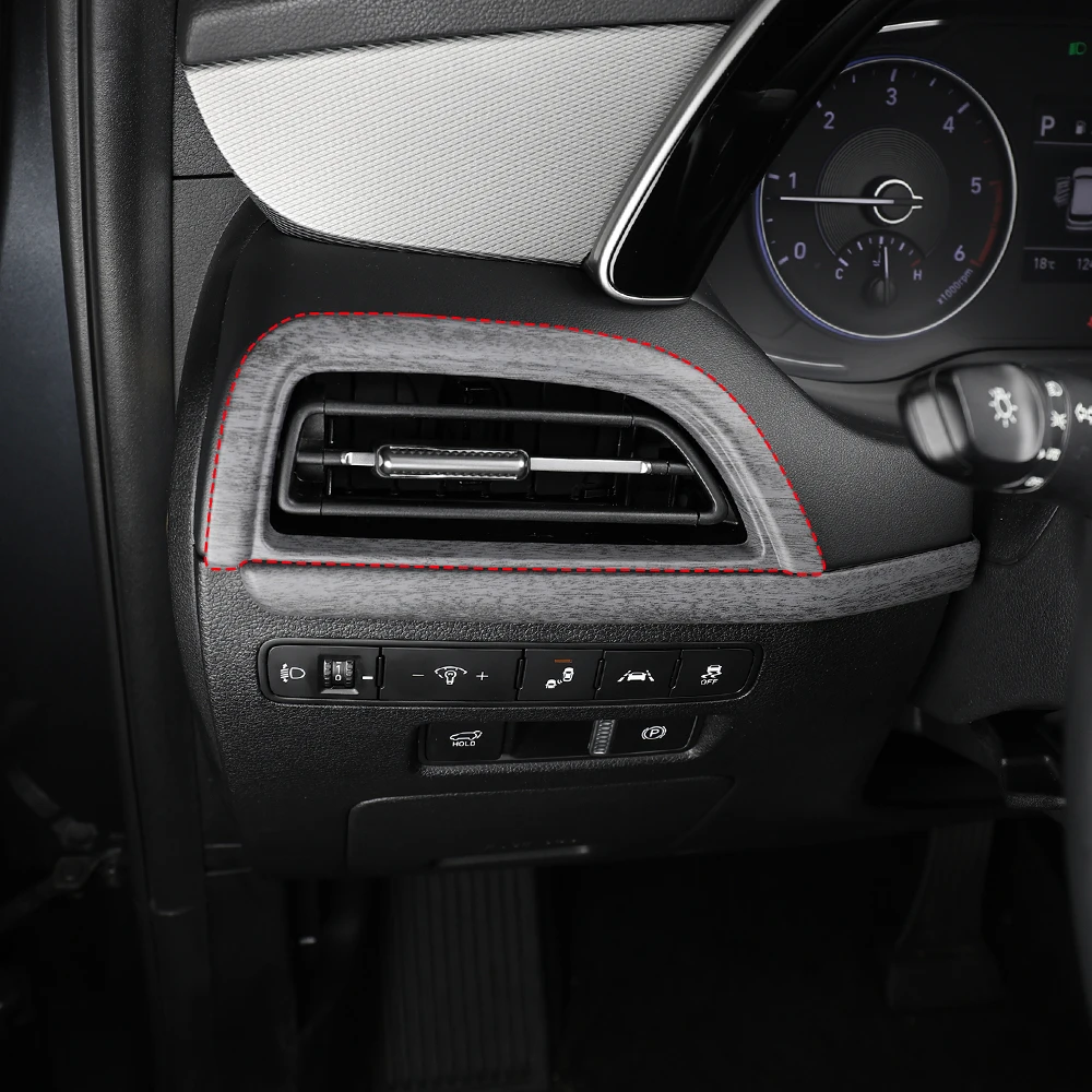 Car Front Dual-sided Vent Cover Trim ABS Material For Hyundai Palisade 2020-2022 Left-Hand Drive Interior Decoration Accessories