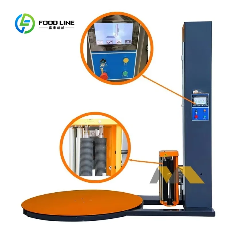 Customized Fully Automatic Stretch Wrapping Machine Pallet Wrapper Stretch Wrap Wrapping Machine