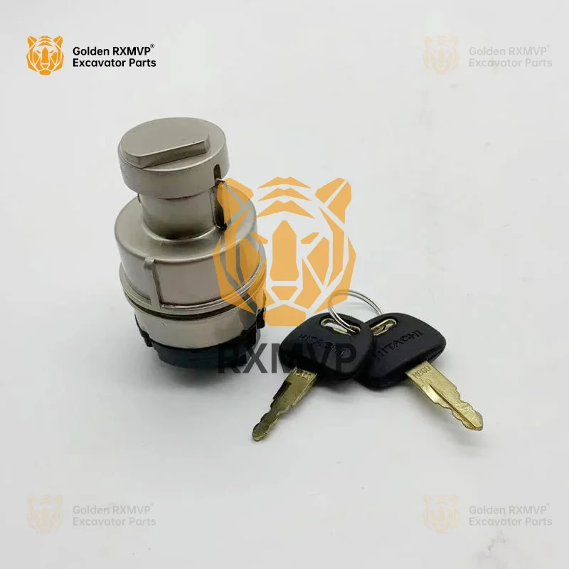 Excavator Accessories  For Hitachi Excavator Electric Lock Zax60 70 120 200 240 360-3/-5a Excavator Ignition Switch