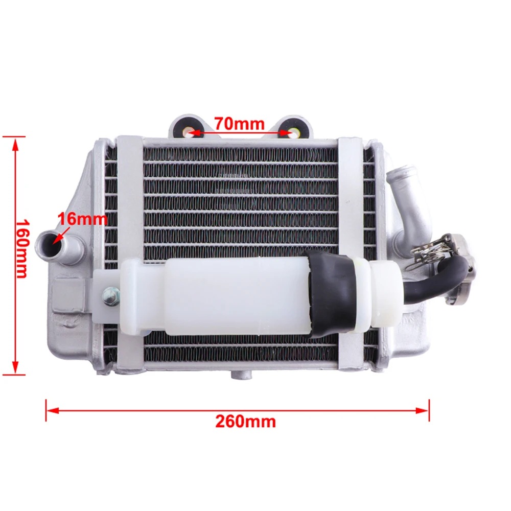 Motorcycle Water Tank Cooler Engine Radiator Assembly For Xmotos Apollo SHINERAY Zongshen Loncin Lifan 150cc 200cc 250cc Engine