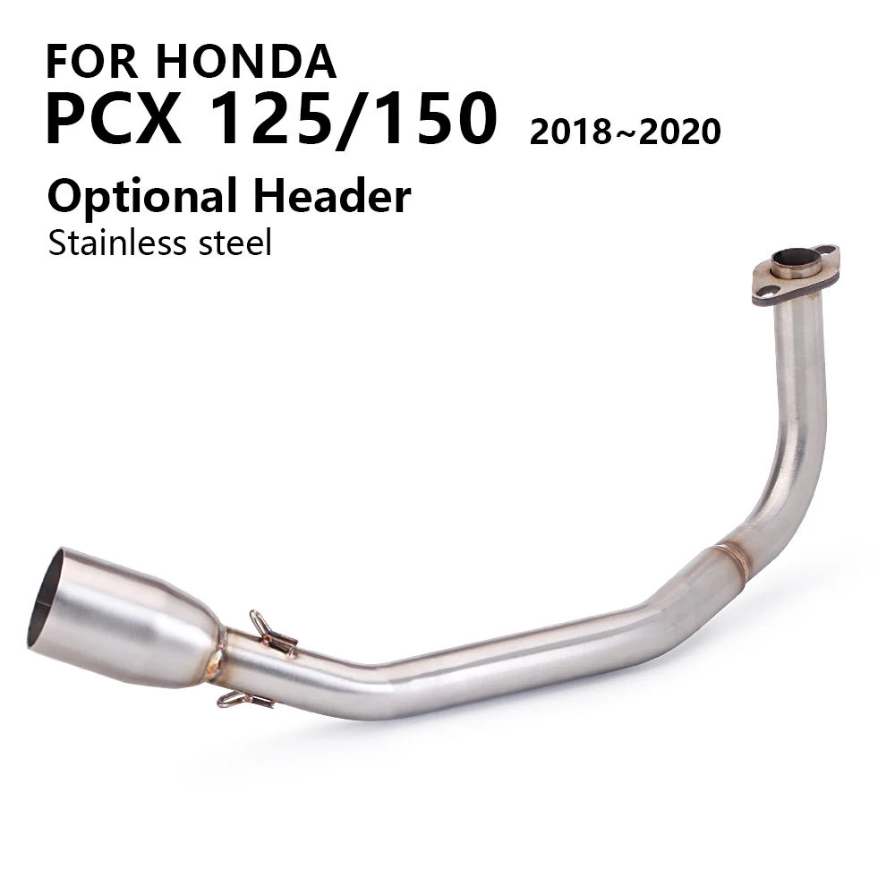 PCX 125 150 Escape de motocicleta Scooter sistema completo tubo medio Slip On Escape apto para HONDA PCX125 PCX150 Escape 2017-2022