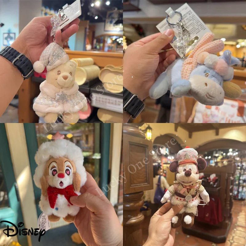 

Disney Christmas Waltz Plush Toy Pendants Featuring Mickey Minnie Chichititi And Friends Collectible Stuffed Toys For Fans