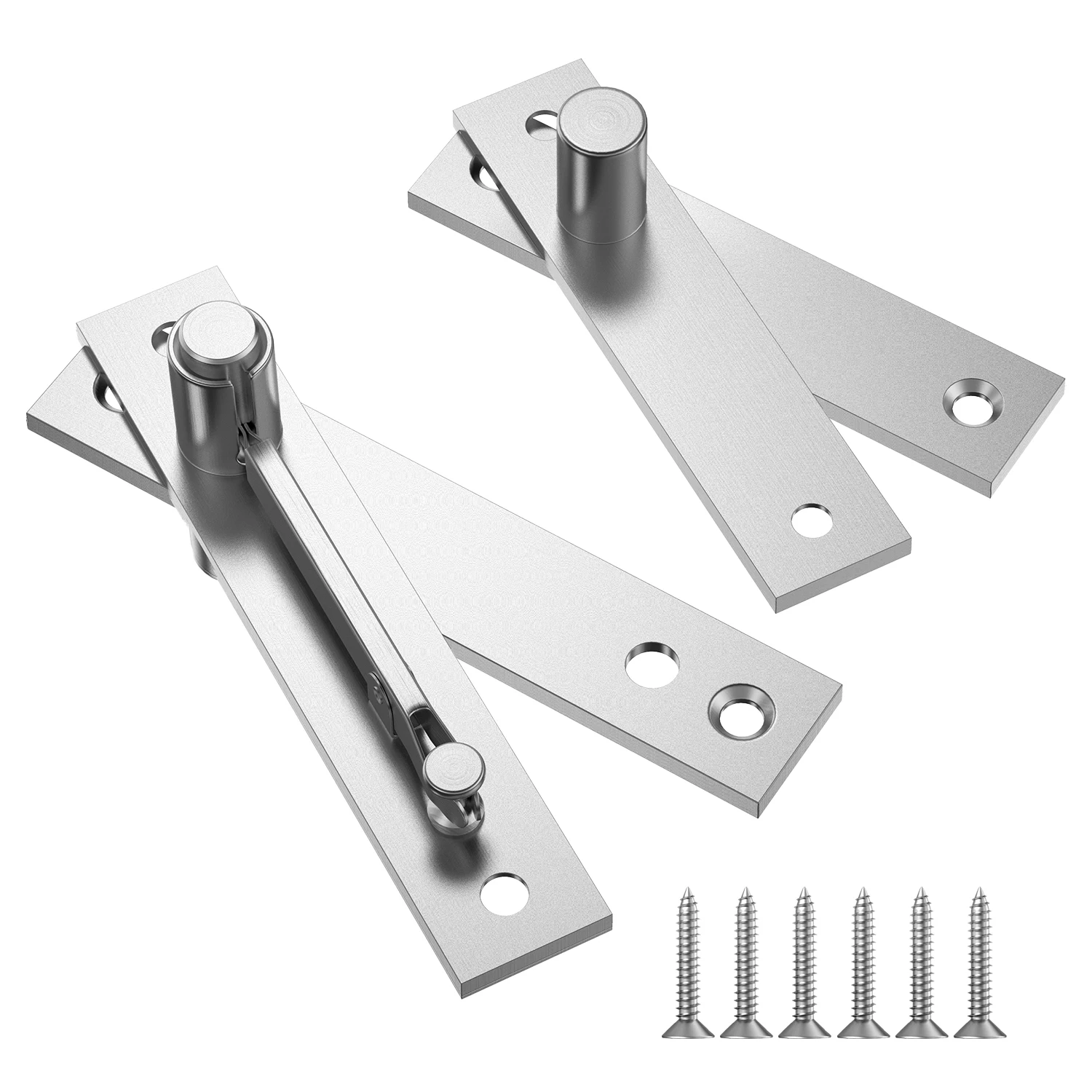 

Комплект усиленных петель из нержавеющей стали для скрытых деревянных дверей, с шариковым фиксатором, 360° ° Поворотная система, скрытая фурнитура для поворотных дверей