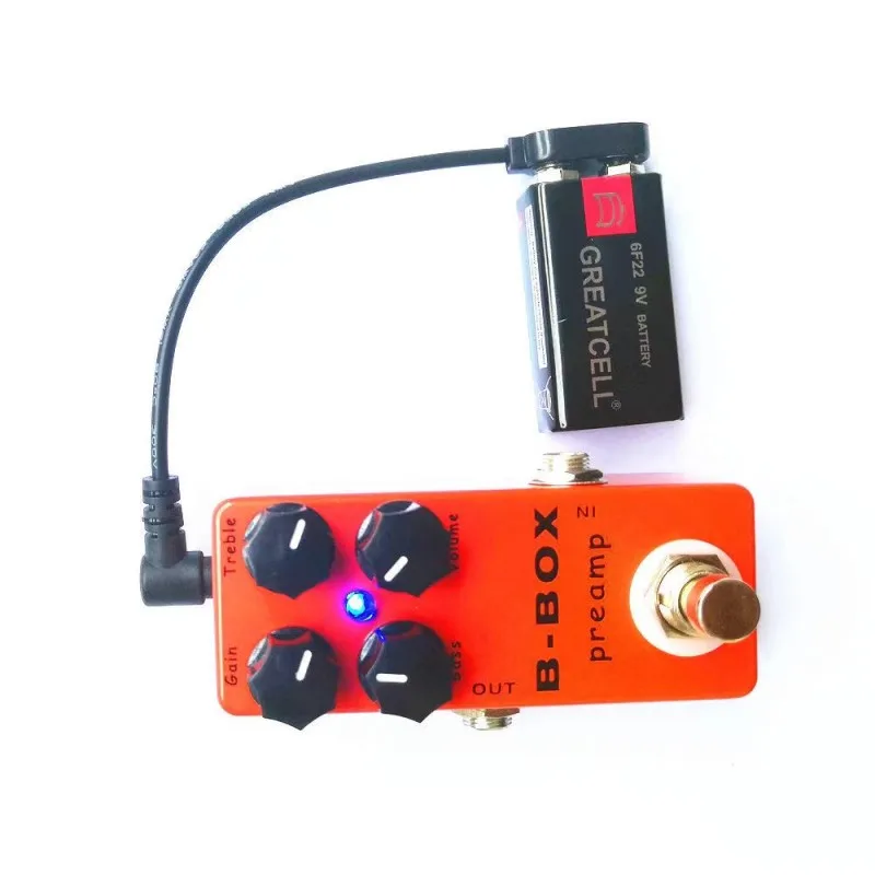 Effect Pedal 9V Battery Clip Converter Power Cable Snap Connector for Guitar Effect Pedal Battery Power Supply Adapter