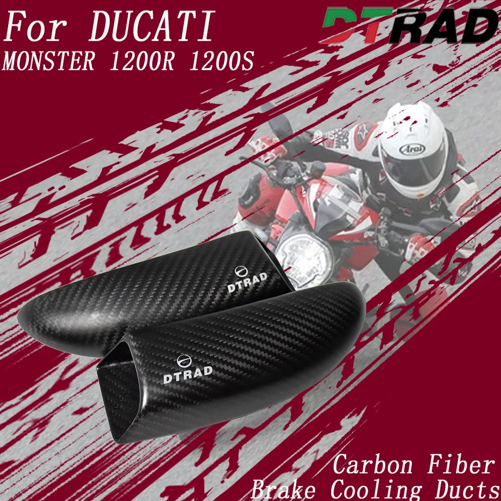 For DUCATI MULTISTRADA 1260S PIKES PEAK 2018-2020 Motorcycle Carbon Front Brake Disc Caliper Internal Air Guide Cooling Ducts
