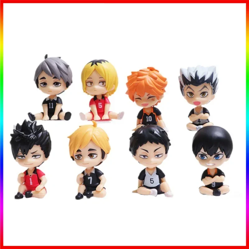 

Haikyuu Anime Figure Set Q Version Kenma Kozume Shoyo Hinata Kotaro Bokuto Yu Nishinoya Model Toy PVC Action Figures