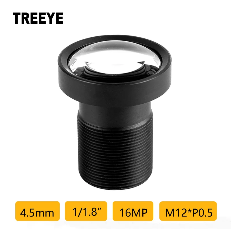 

4K 16MP 4.5mm Lens HD 1/1.8" M12 CCTV Lens Indurstrial Medical Scanning Action Camera Video Conference Drones Lens Accessories