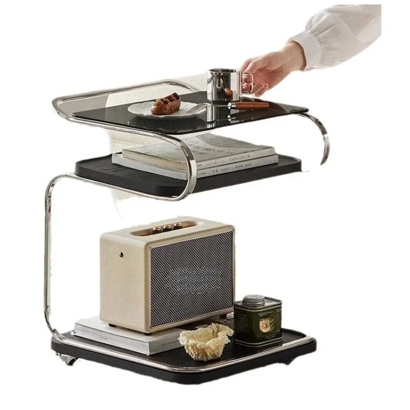 

Household, side table, trolley, with wheels, living room, medieval style, sofa, coffee table, corner table, Nordic, shelf