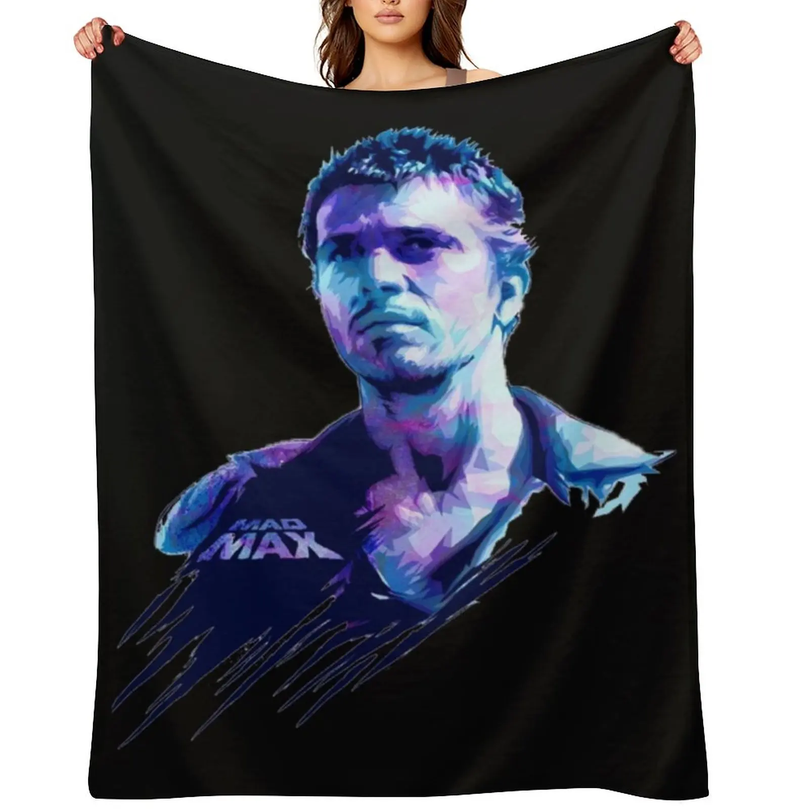 

Mel Gibson Classic T-Shirt Throw Blanket Loose Soft Camping Extra Large Throw Blankets