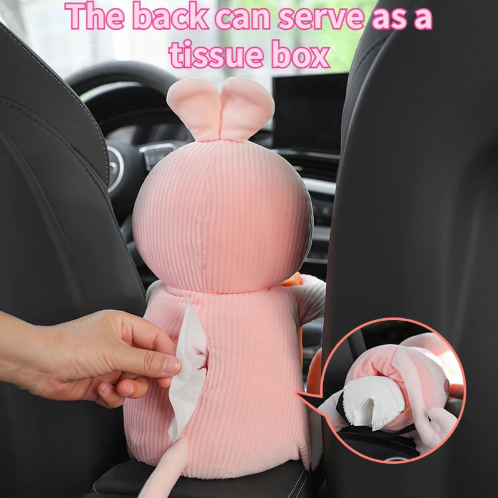 2in1 Cute Car Armrest Box Tissue Box Trash Anti Leakage Water lovely Idea Goods Boxes for Paper Handkerchiefs Napkin Organizer