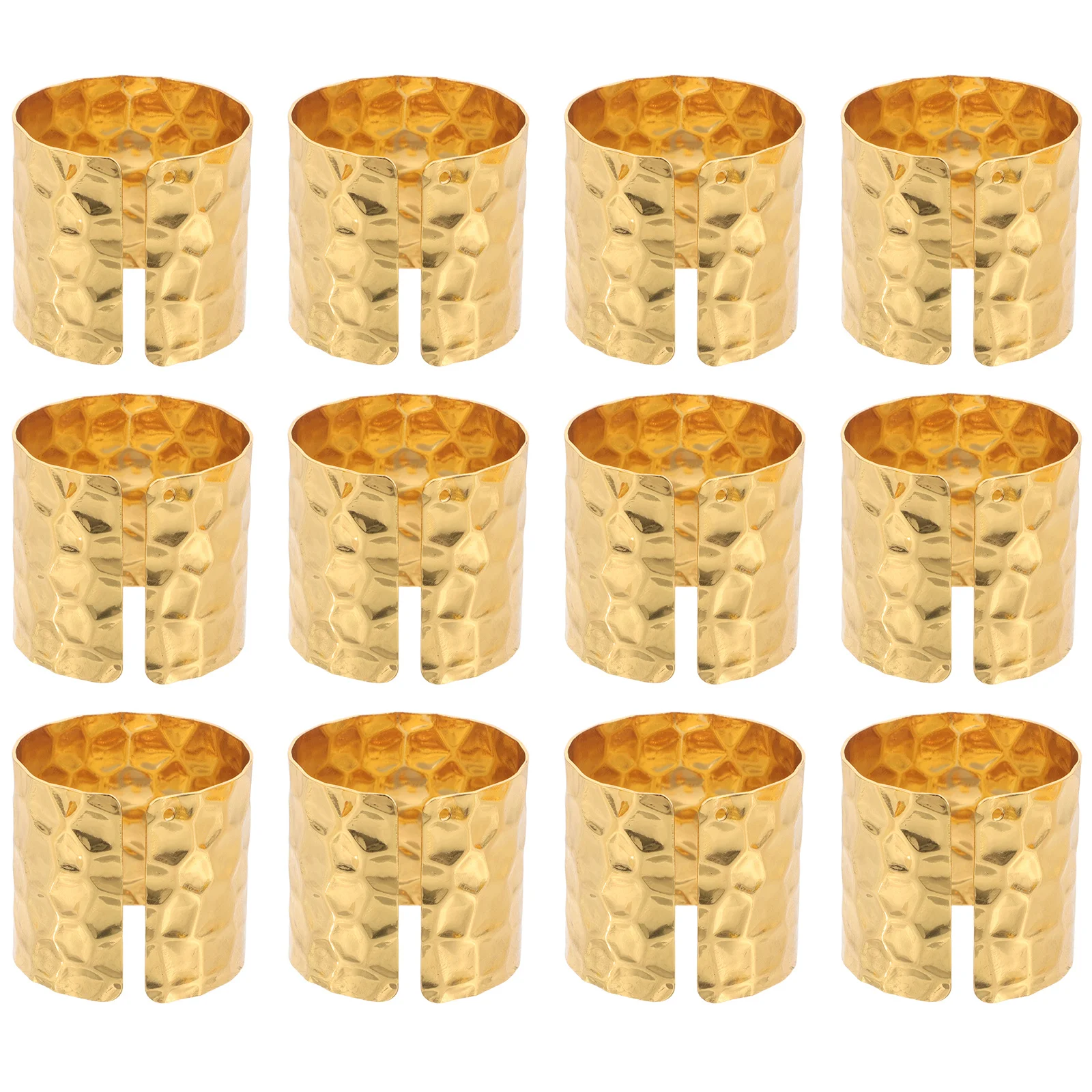 

12Pcs Metal Napkin Holders Sophisticated Table Decor Versatile Compatibility Portable for Indoor and Outdoor Celebrations